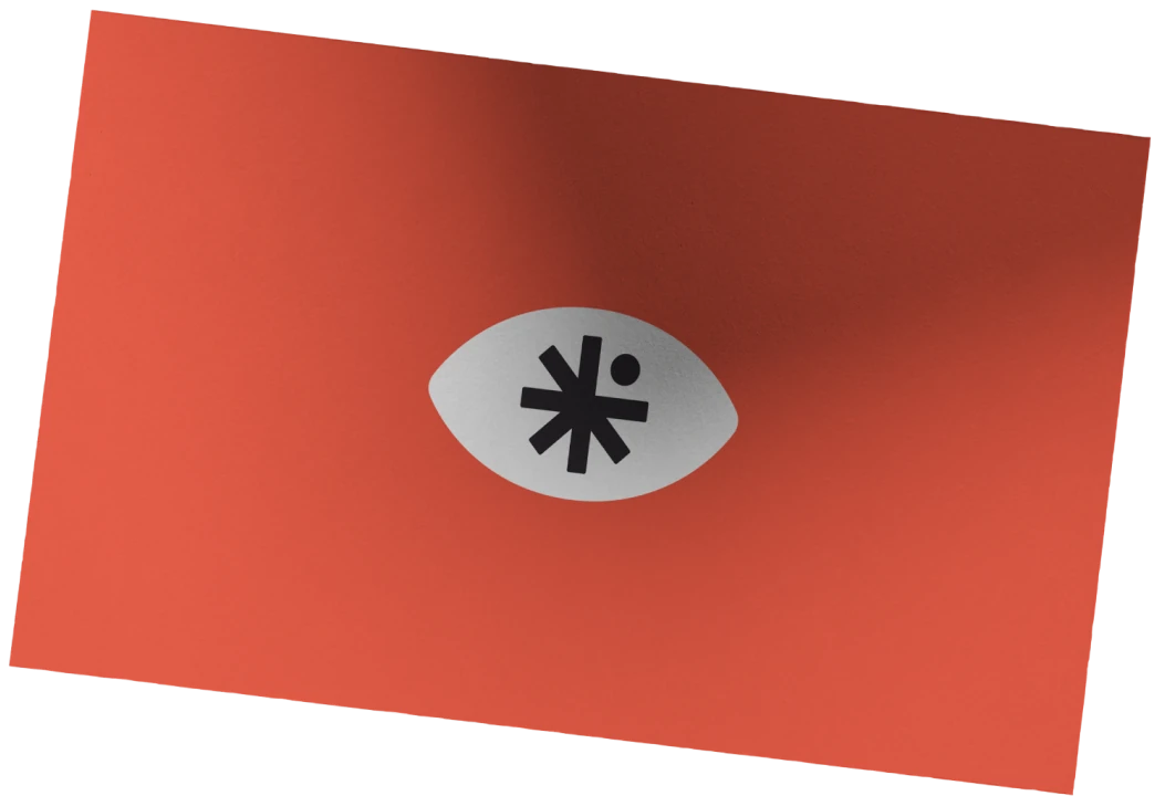 Business card showing the logo of Total Executive Security on a red background, symbolizing professionalism and security.