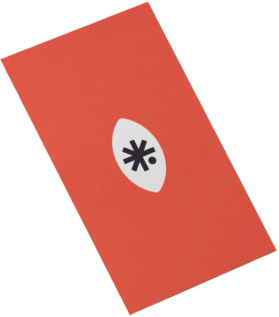 Business card with the company logo on a red background, representing Total Executive Security.