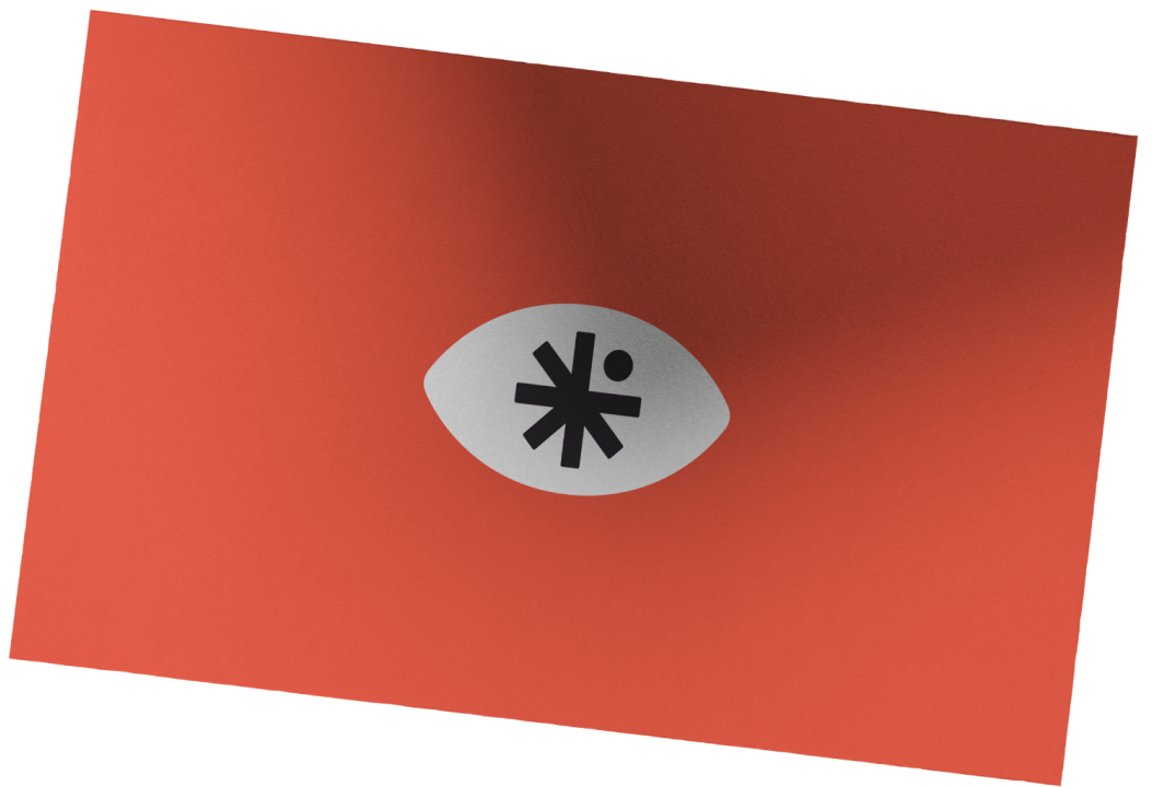 Business card showing the logo of Total Executive Security on a red background, symbolizing professionalism and security.