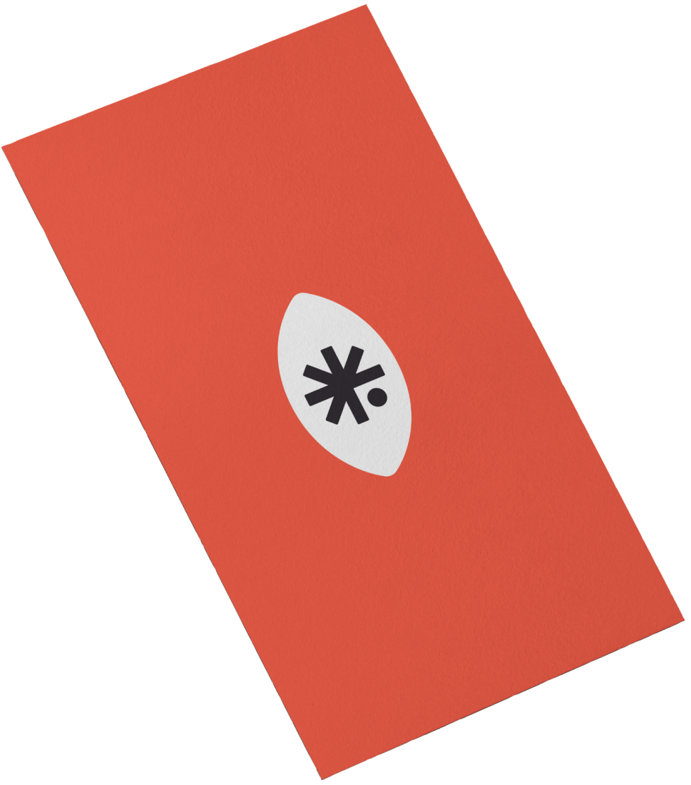 Business card with the company logo on a red background, representing Total Executive Security.